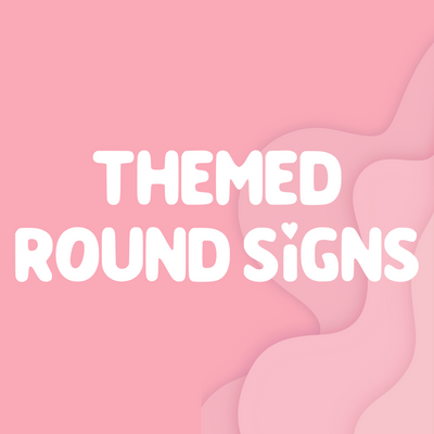 Book Club Round Signs