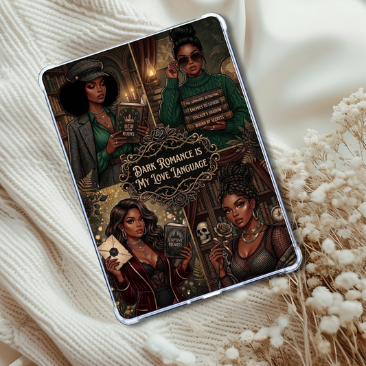 Dark Romance Melanin Girls Insert for Clear Case | Bookish Accessories