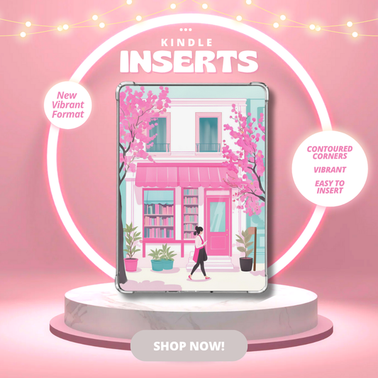 Cozy Corner Book Nook Kindle Insert for Clear Case | Bookish Accessories