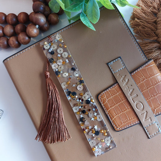 Champagne Sparkle Resin Bookmark | Bookish Accessories