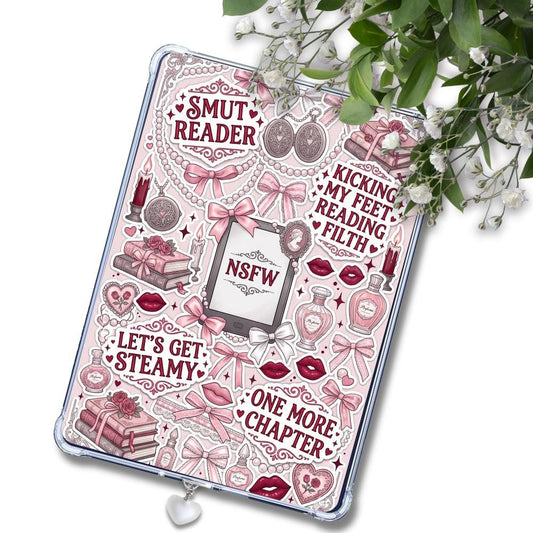 NSFW Pink Smut Reader: Kindle or eReader Decor for Book Lovers