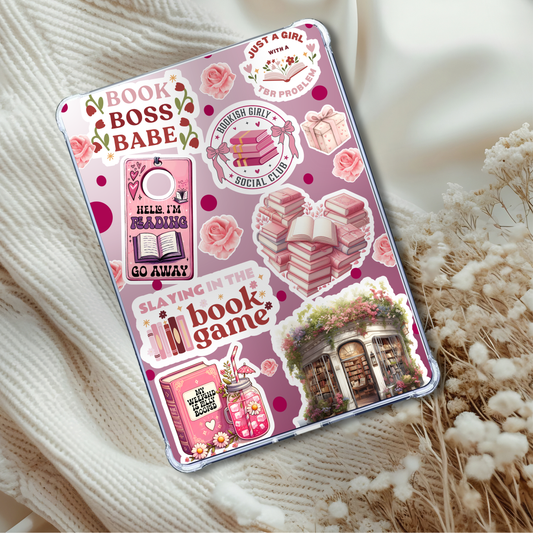 Book Boss Babe Sticker Look Insert for Clear Case | Bookish Accessories