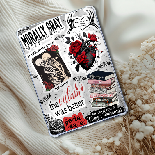 Morally Gray Sticker Look Insert for Clear Case | Bookish Accessories