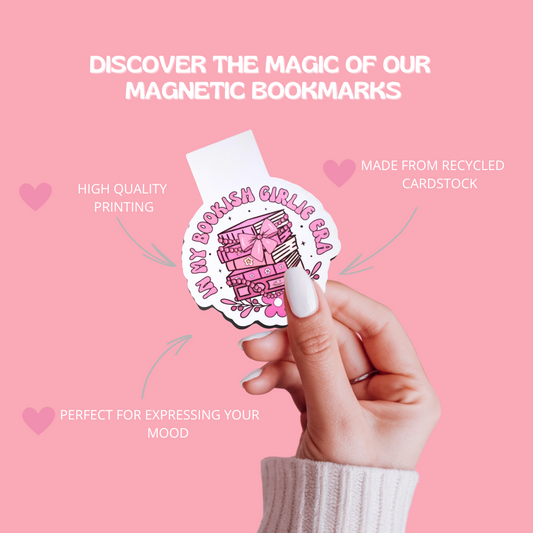 Bookish Girly Magnetic Bookmark