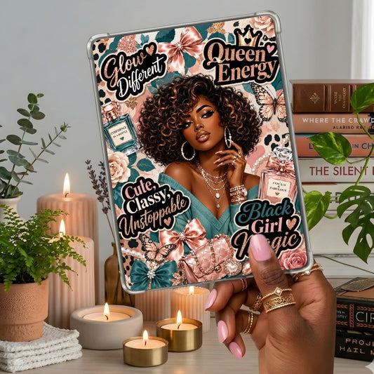 Cute Classy Unstoppable Kindle insert second lifestyle view in a clear eReader case