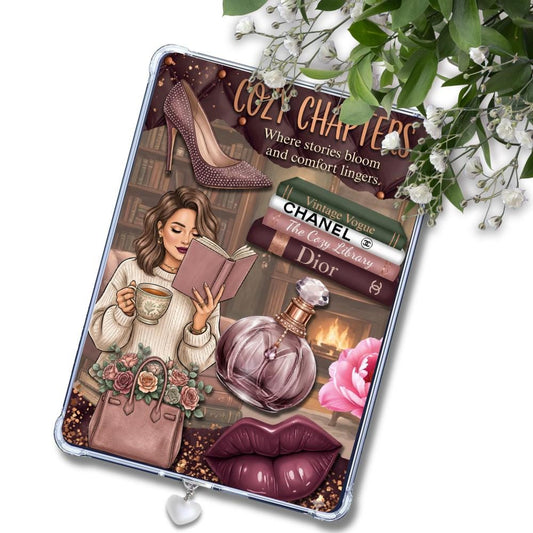 Cozy Escapes Light Girl Reader: Kindle or eReader Decor for Book Lovers