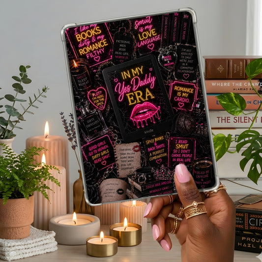 Yes Daddy Era Neon Lights shown on a handheld eReader