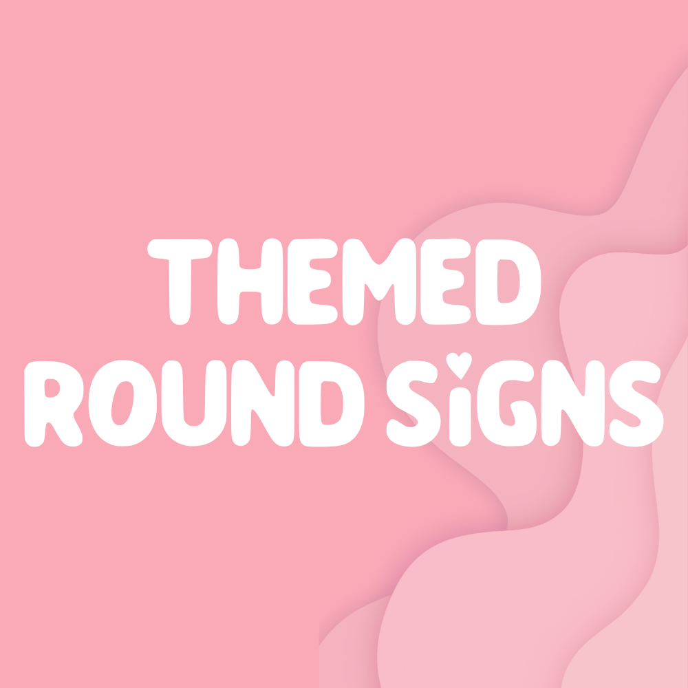 Book Club Round Signs