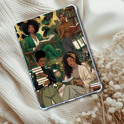Brown Tan Collage Reader Insert: Kindle or eReader Decor for Book Lovers