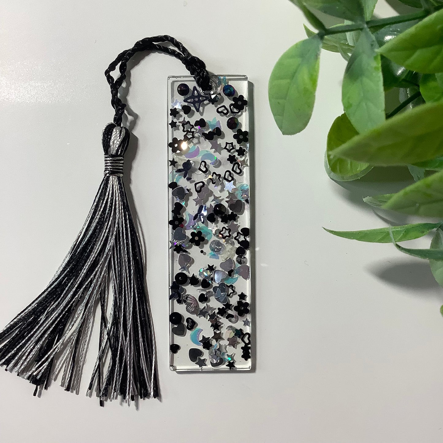 Black Abyss Resin Bookmark - Galaxy