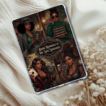 Dark Romance Melanin Girls Kindle Insert: Purple Bookish eReader Decor