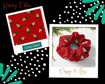 Holiday Cotton Scrunchies | Hair Accessories | Grab Bag Gift