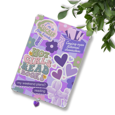 Hot Girls Read I Sticker Look Insert for Clear Case | Bookish Accessories