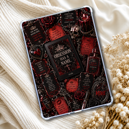 Obsession Has a Name Kindle Insert or eReader Case Decor | Accessories for Book Lovers