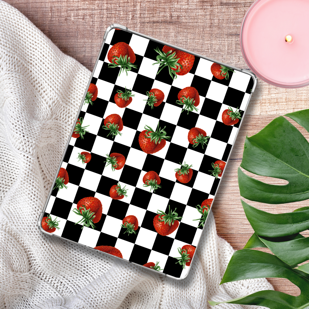 Strawberry Shimmery Holographic Insert for Clear Case | Bookish Accessories