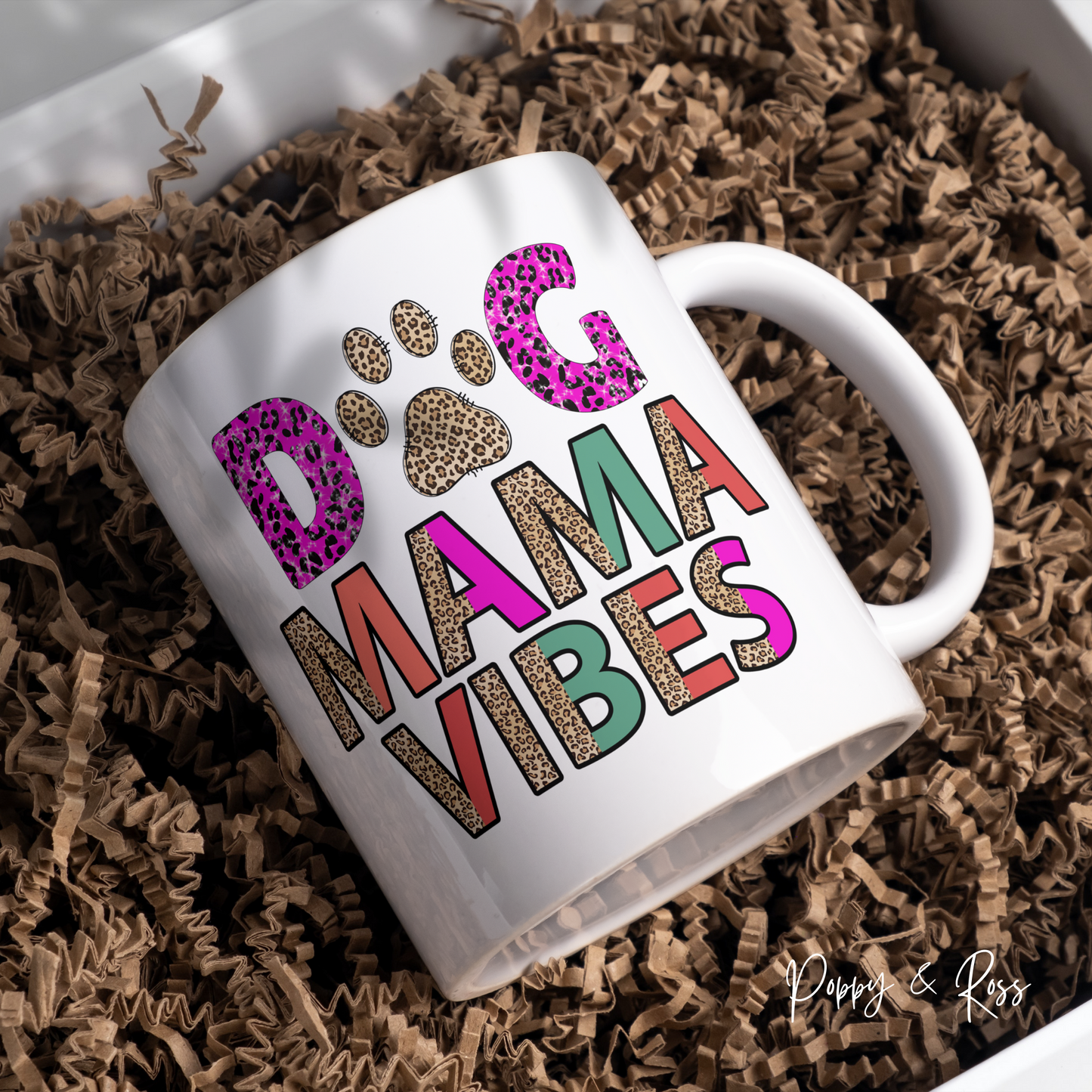 Dog Mama Vibes Mug 15 Oz