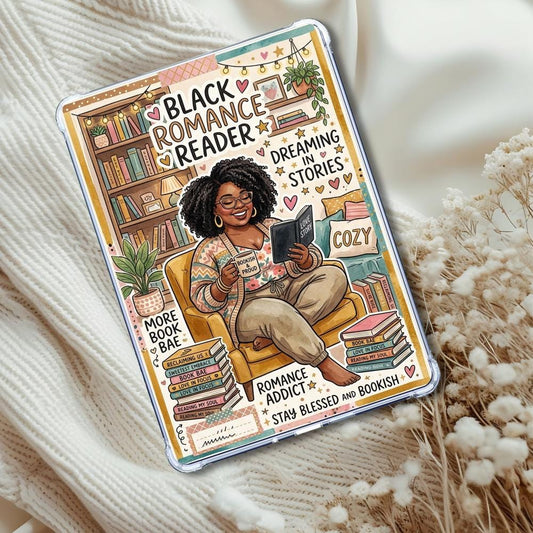 Plus Size Black Romance Melanin Girl Insert: Kindle or eReader Decor for Book Lovers