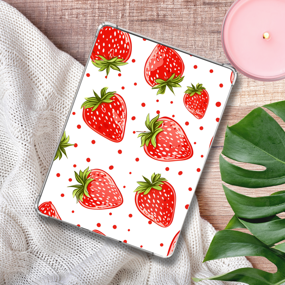 Strawberry Shimmery Holographic Insert for Clear Case | Bookish Accessories