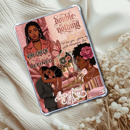 Black Romance Movie Quotes Melanin Girl Insert for Clear Case | Bookish Accessories