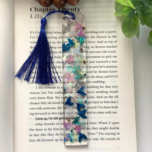 Holographic Mermaid Tails Resin Bookmark