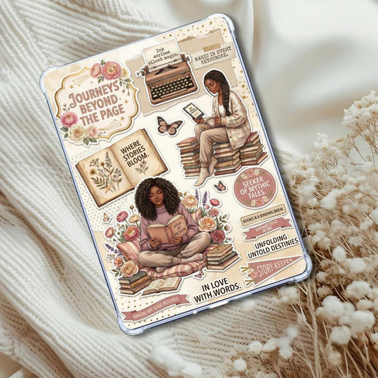 Journey Beyond the Page Black Girl: Kindle or eReader Decor for Book Lovers