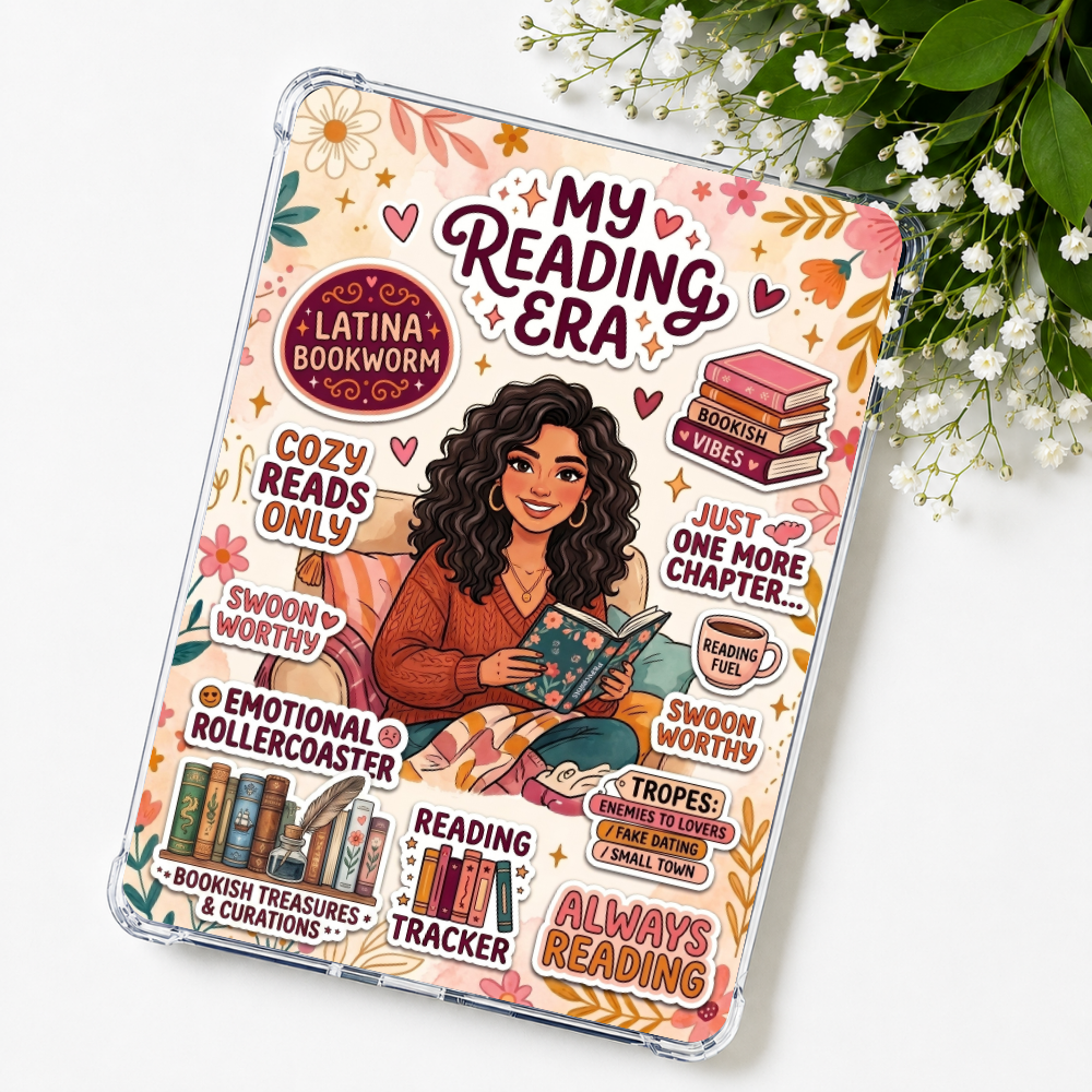 Latina Bookworm Kindle Insert eReader Case Decor | Accessories for Book Lovers