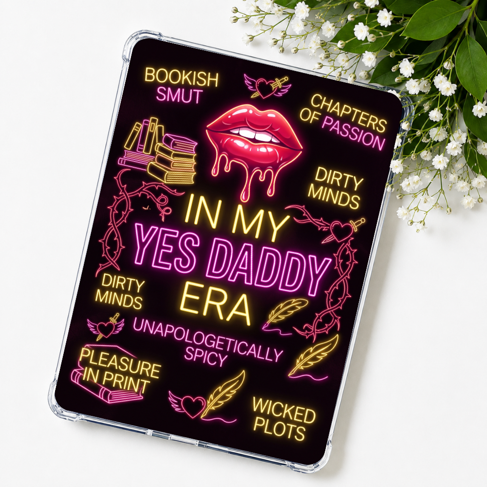 Drippy Lips Neon Lights Kindle Insert or eReader Case Decor | Accessories for Book Lovers