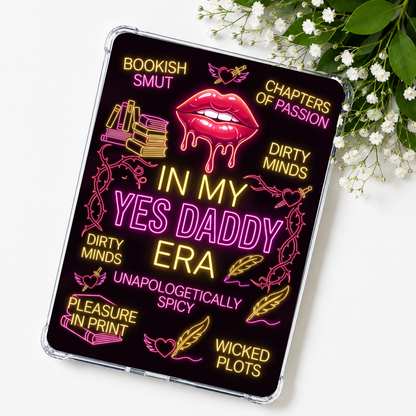 Drippy Lips Neon Lights Kindle Insert or eReader Case Decor | Accessories for Book Lovers