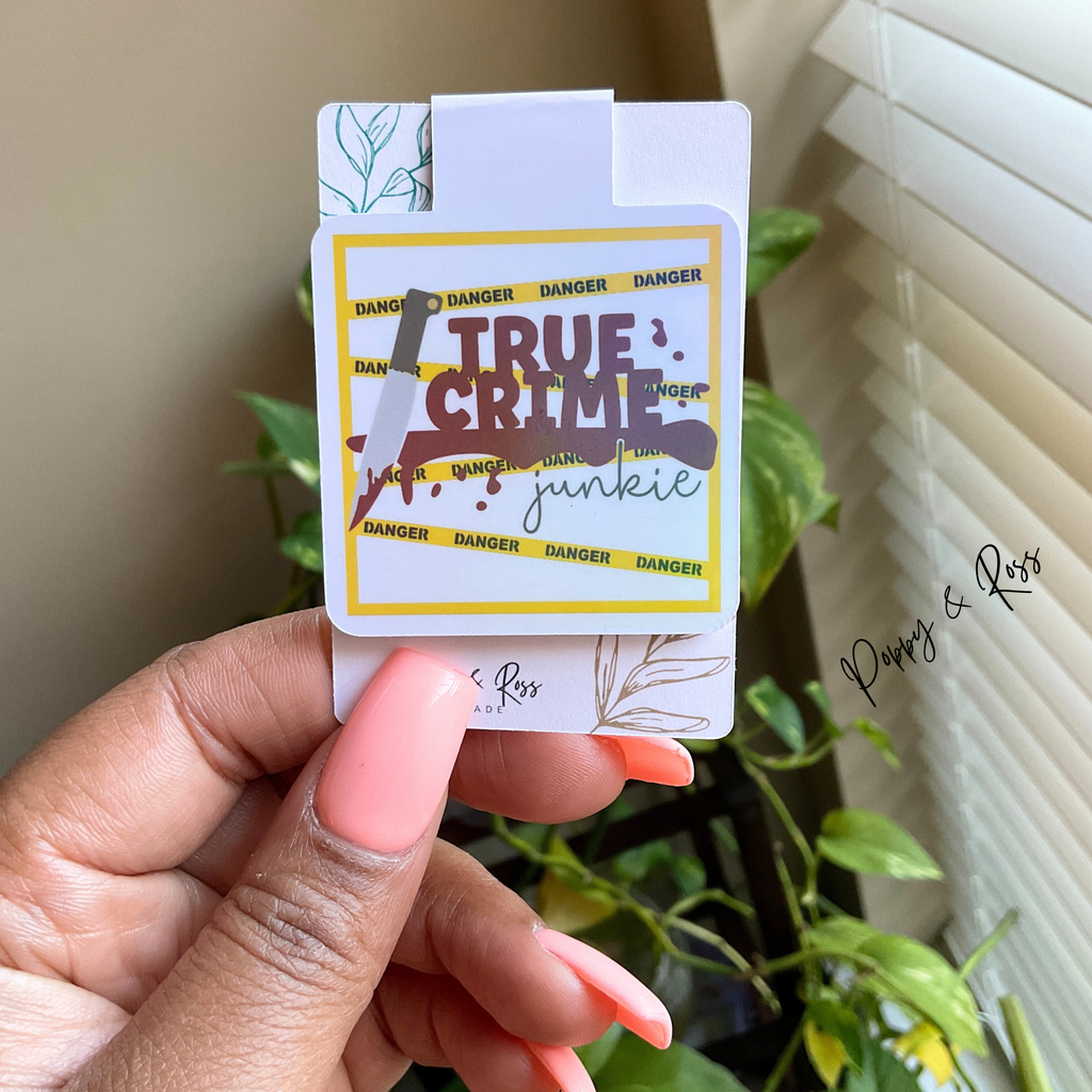 Crime Junkie Magnetic Bookmark