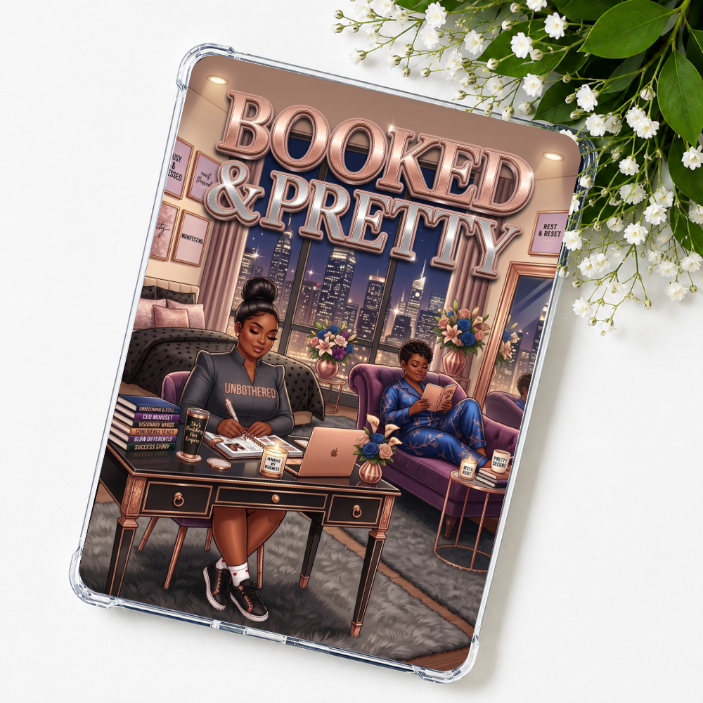 Plus Size Dusk Booked & Blessed Kindle Insert eReader Case Decor | Accessories for Book Lovers