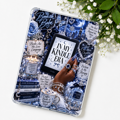Moonstone Bookish Babe Kindle Insert or eReader Case Decor | Accessories for Book Lovers