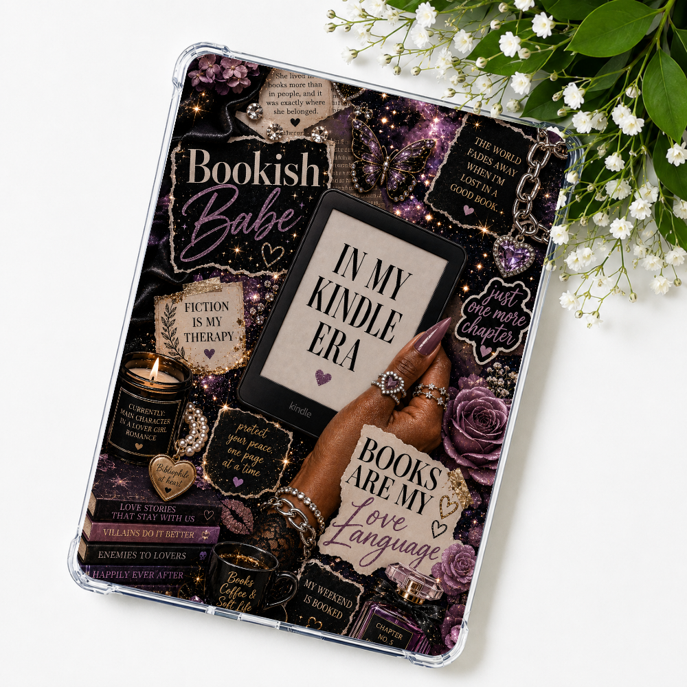 Amethyst Bookish Babe Kindle Insert or eReader Case Decor | Accessories for Book Lovers (Copy)