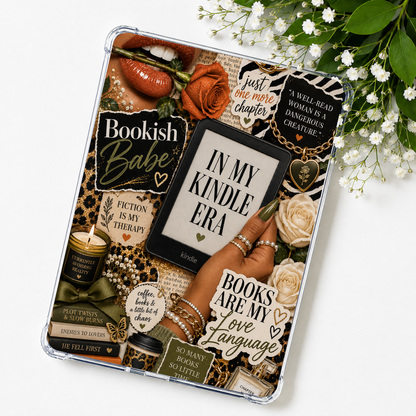 Rust & Olive Luxe Kindle Insert eReader Case Decor | Accessories for Book Lovers (Copy)