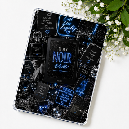 Noir Era Neon Lights Kindle Insert or eReader Case Decor | Accessories for Book Lovers