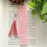 Heart of Quartz (Rose Quartz Bead Included on Tassel) Resin Bookmark