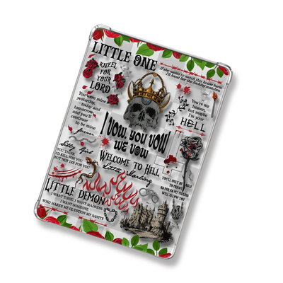 I Vow Shimmery Holographic Sticker Look Kindle Insert for Clear Case | Bookish Accessories