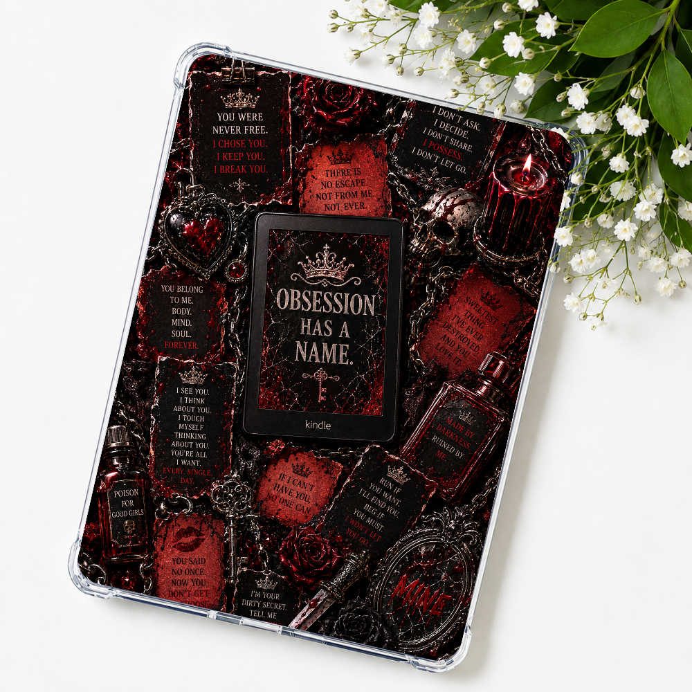 Obsession Has a Name Kindle Insert or eReader Case Decor | Accessories for Book Lovers