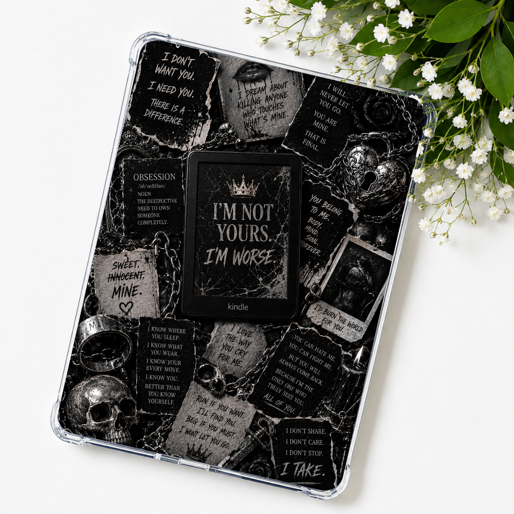 I'm Not Yours Kindle Insert or eReader Case Decor | Accessories for Book Lovers