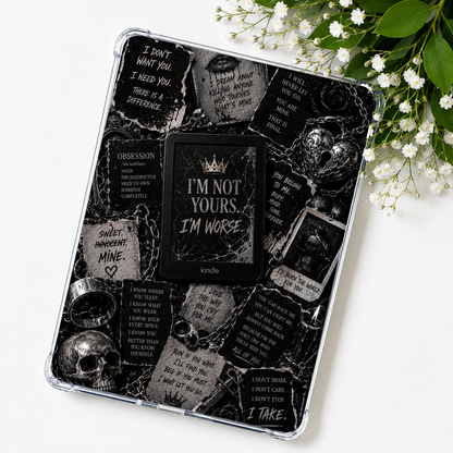 I'm Not Yours Kindle Insert or eReader Case Decor | Accessories for Book Lovers