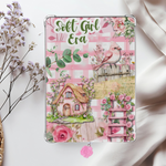 Soft Girl Era Cottagecore Shimmery Holographic Sticker Look Kindle Insert for Clear Case | Bookish Accessories