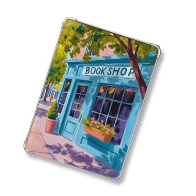 Sunny  Bookshop Shimmery Holographic Sticker Look Kindle Insert for Clear Case | Bookish Accessories