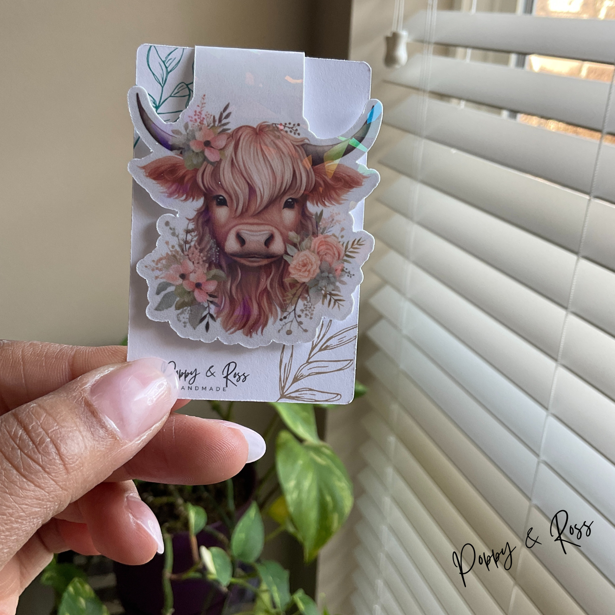 Highland Cows Magnetic Bookmark