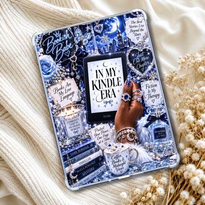 Moonstone Bookish Babe Kindle Insert or eReader Case Decor | Accessories for Book Lovers