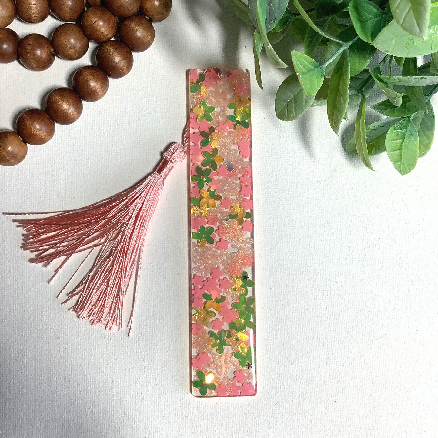 Meadow Floral Resin Bookmark