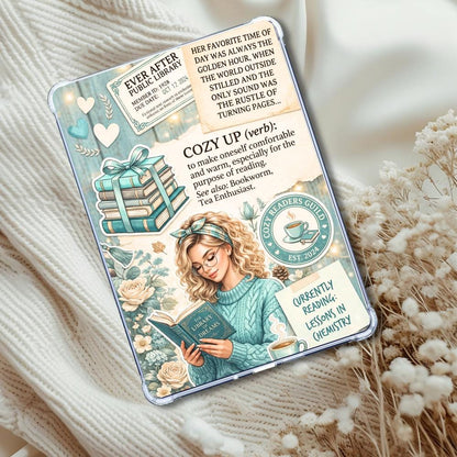 Book Nerd Blonde Girl Insert: Kindle or eReader Decor for Book Lovers