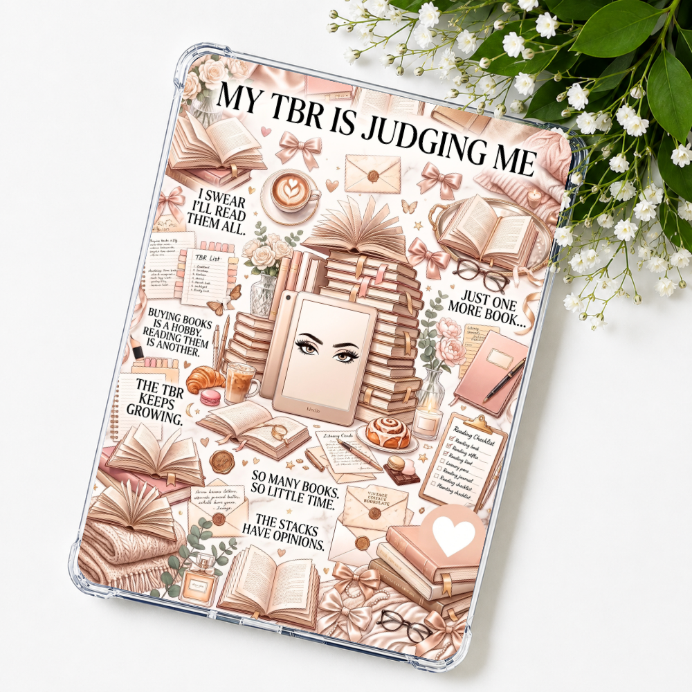 TBR Judging Kindle Insert eReader Case Decor | Accessories for Book Lovers