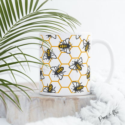 Bumble Bees Coffee Mug 15 Oz