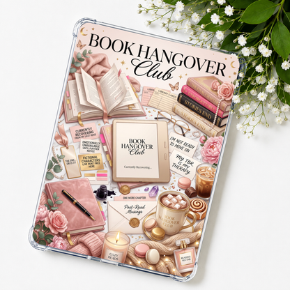 Book Hangover Club Kindle Insert eReader Case Decor | Accessories for Book Lovers