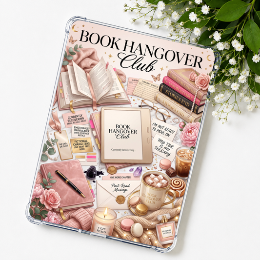Book Hangover Club Kindle Insert eReader Case Decor | Accessories for Book Lovers