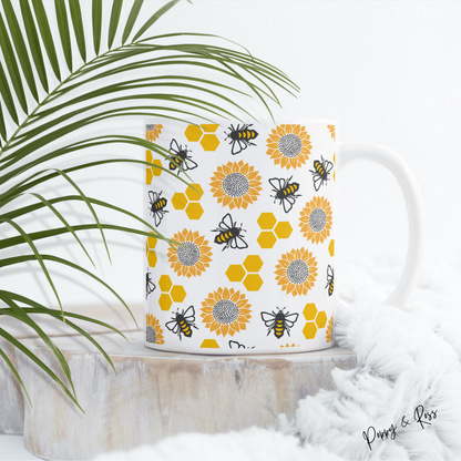 Bumble Bees Coffee Mug 15 Oz